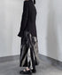 Diagonal Button Front Cut Blouse